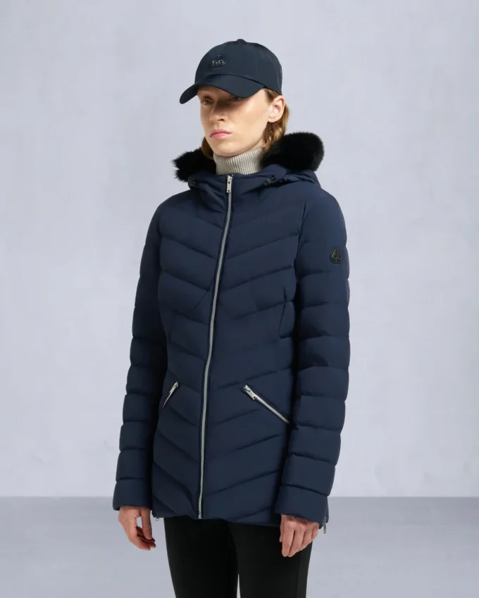 Roselawn Shearling Trim Jacke Roselawn Shearling Trim Jacke