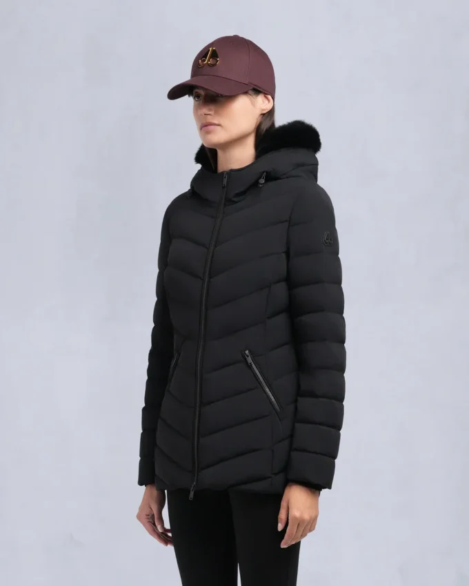 Roselawn Shearling Trim Jacke Roselawn Shearling Trim Jacke
