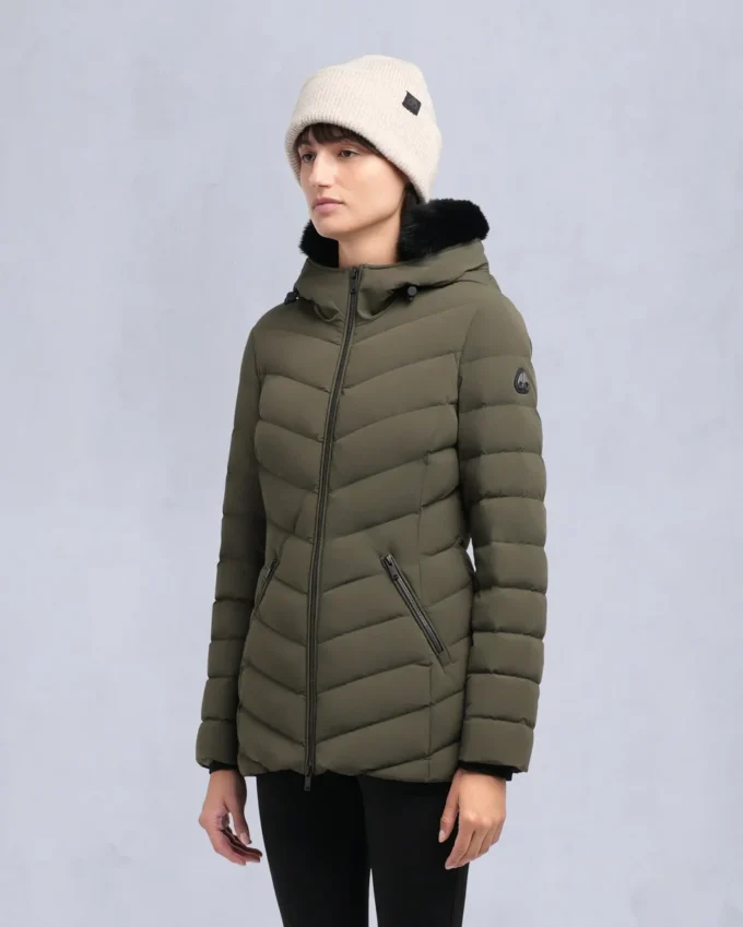 Roselawn Shearling Trim Jacke Roselawn Shearling Trim Jacke