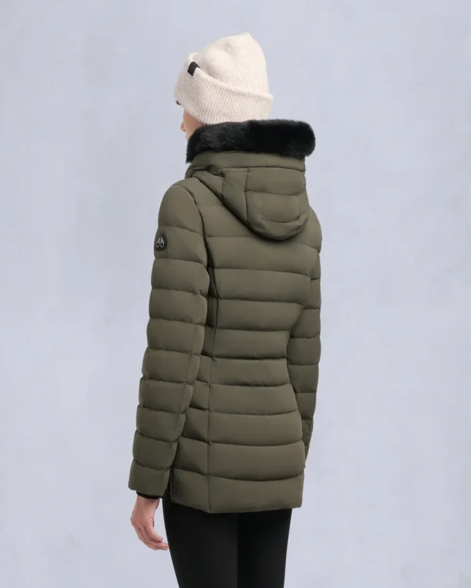 Roselawn Shearling Trim Jacke Roselawn Shearling Trim Jacke