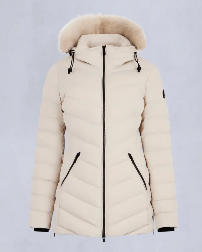 Roselawn Shearling Trim Jacke Roselawn Shearling Trim Jacke