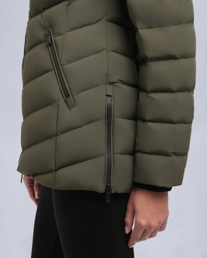 Roselawn Shearling Trim Jacke Roselawn Shearling Trim Jacke