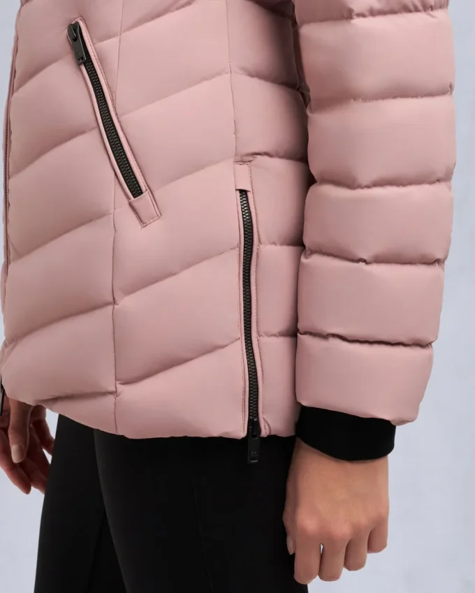 Roselawn Shearling Trim Jacke Roselawn Shearling Trim Jacke