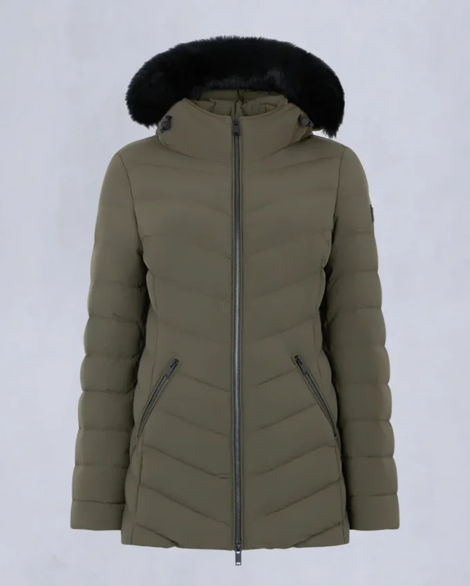 Roselawn Shearling Trim Jacke Roselawn Shearling Trim Jacke