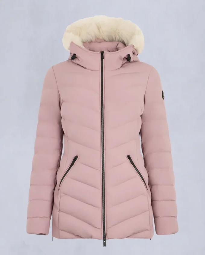 Roselawn Shearling Trim Jacke Roselawn Shearling Trim Jacke